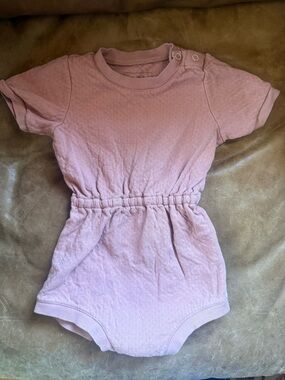 Noble Toddler Romper in Dusty Pink